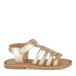 Sandales OR Fille CUIR Motif Paillettes Scratch