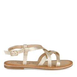 Sandales OR Fille CUIR Motif Uni Boucle