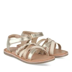 Sandales OR Fille CUIR Motif Iridescent Scratch