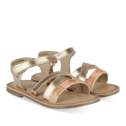 Sandales OR Fille CUIR Motif Perle Scratch