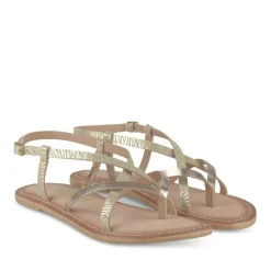 Sandales OR Fille CUIR Motif Paillettes Boucle