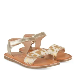 Sandales OR Fille CUIR Motif Animal Scratch