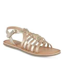 Sandales OR Fille CUIR Motif Tressé Scratch