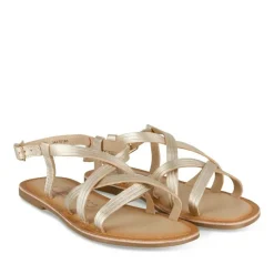 Sandales OR Fille CUIR Motif Uni Boucle