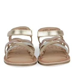 Sandales OR Fille CUIR Motif Iridescent Scratch