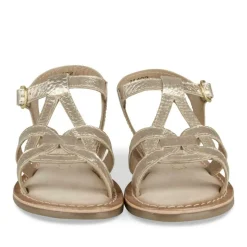 Sandales OR Fille CUIR Motif Iridescent Boucle