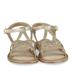 Sandales OR Fille CUIR Motif Iridescent Boucle