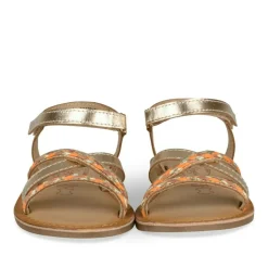 Sandales OR Fille CUIR Motif Tressé Scratch