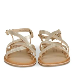 Sandales OR Fille CUIR Motif Uni Boucle