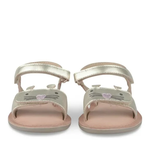 Sandales OR Fille CUIR Motif Animal Scratch