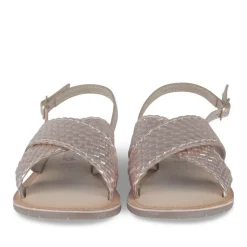 Sandales OR Fille CUIR Motif Tressé Scratch