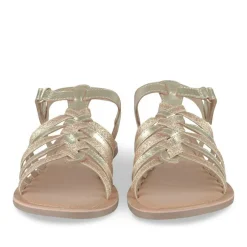 Sandales OR Fille CUIR Motif Tressé Scratch