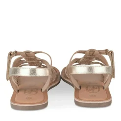 Sandales OR Fille CUIR Motif Tressé Scratch