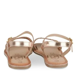 Sandales OR Fille CUIR Motif Tressé Boucle