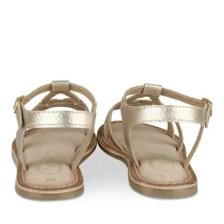 Sandales OR Fille CUIR Motif Iridescent Boucle