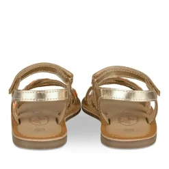 Sandales OR Fille CUIR Motif Tressé Scratch