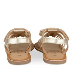 Sandales OR Fille CUIR Motif Paillettes Scratch
