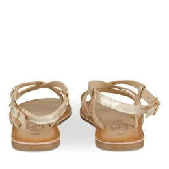 Sandales OR Fille CUIR Motif Uni Boucle