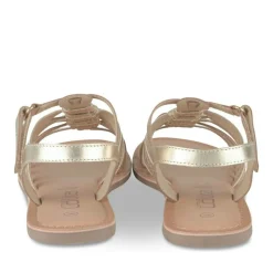 Sandales OR Fille CUIR Motif Tressé Scratch