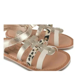 Sandales OR Fille CUIR Motif Animal Scratch