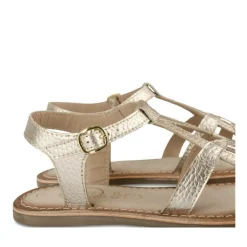 Sandales OR Fille CUIR Motif Iridescent Boucle