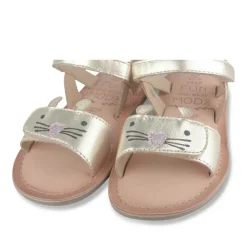 Sandales OR Fille CUIR Motif Animal Scratch