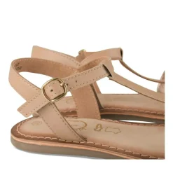 Sandales OR Fille CUIR Motif Iridescent Boucle