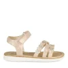 Sandales OR Fille Motif Coeurs Scratch