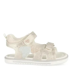 Sandales OR Fille Motif Coeurs Scratch