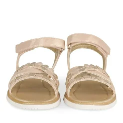 Sandales OR Fille Motif Coeurs Scratch