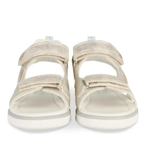Sandales OR Fille Motif Coeurs Scratch