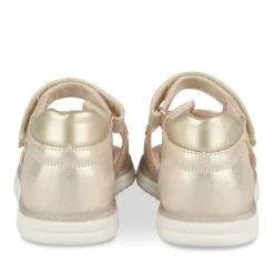 Sandales OR Fille Motif Coeurs Scratch