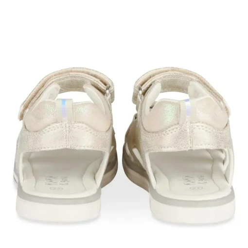 Sandales OR Fille Motif Coeurs Scratch