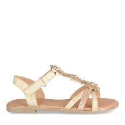Sandales OR Fille Motif Fleuri Scratch