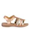 Sandales OR Fille Motif Iridescent Boucle