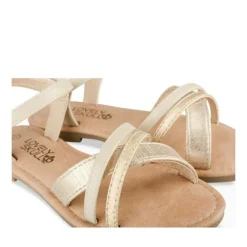 Sandales OR Fille Motif Iridescent Boucle