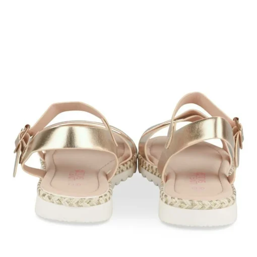 Sandales OR Fille Motif Multicolore Boucle