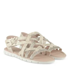 Sandales OR Fille Motif Paillettes Scratch