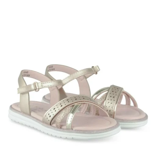 Sandales OR Fille Motif Paillettes Scratch