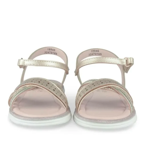 Sandales OR Fille Motif Paillettes Scratch