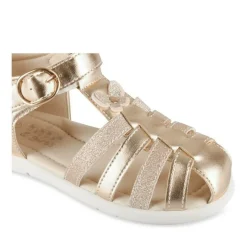 Sandales OR Fille Motif Paillettes Scratch
