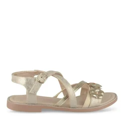 Sandales OR Fille Motif Uni Boucle