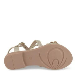 Sandales OR Fille Motif Uni Boucle