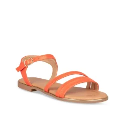 Sandales ORANGE Fille Boucle
