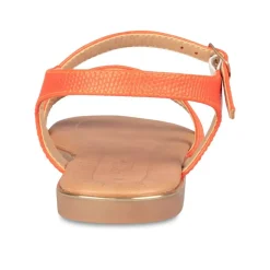 Sandales ORANGE Fille Boucle