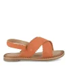 Sandales ORANGE Fille CUIR Motif Uni Scratch