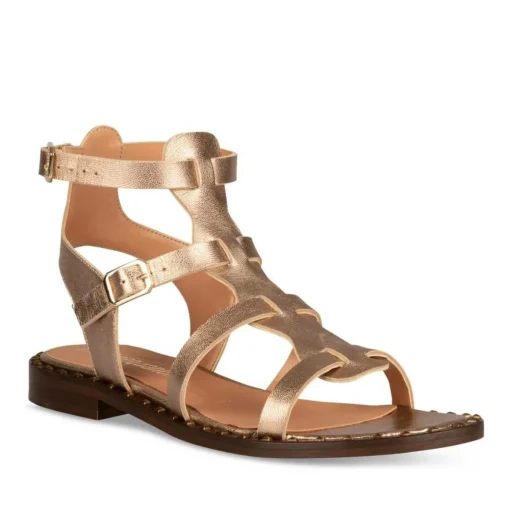 Sandales ROSE Femme CUIR Boucle