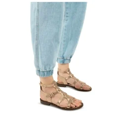 Sandales ROSE Femme CUIR Boucle