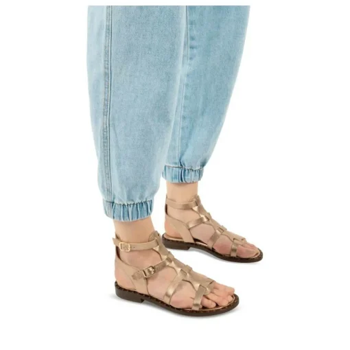 Sandales ROSE Femme CUIR Boucle