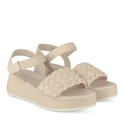 Sandales ROSE Femme Motif Tressé Scratch